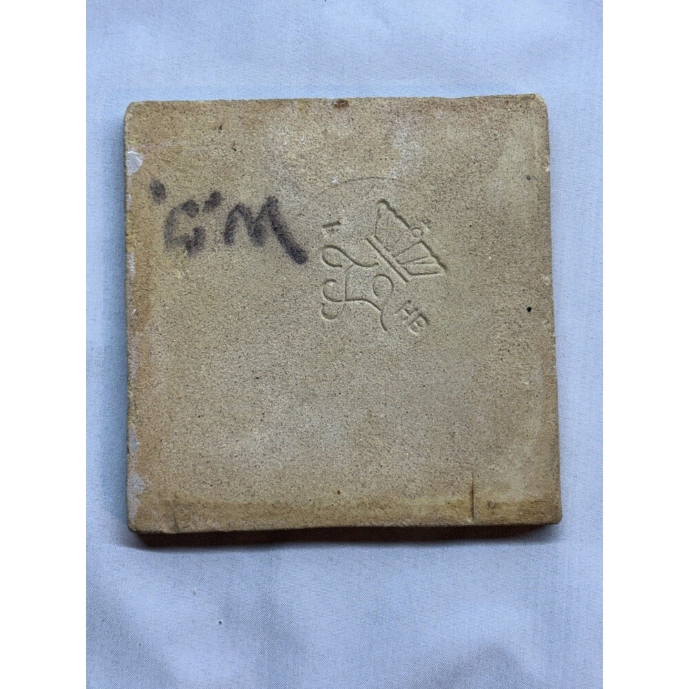 Vintage Royal Tichelaar Makkum Dutch Delft Tile Hand Painted Sailing Ship GM 4x4 - Picture 2 of 8